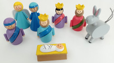 Children's Vintage 8 Piece Wooden Nativity Set by Paperchase