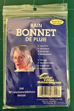 Plastic Rain Bonnet/Bonnet de