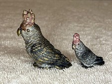 Two Vienna Bronze Cockatoo
