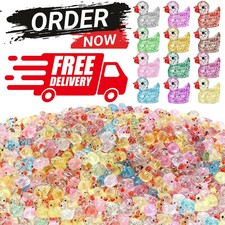MINI DUCKS, 10 COLORS GLITTER