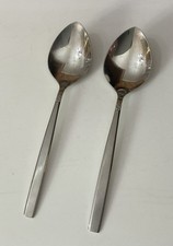 2 Retro Oneidacraft Oneida 17.5cm Melissa Stainless Steel Dessert Spoons Cutlery