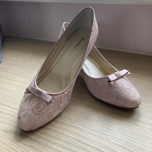 Satin and lace shoes - and,
