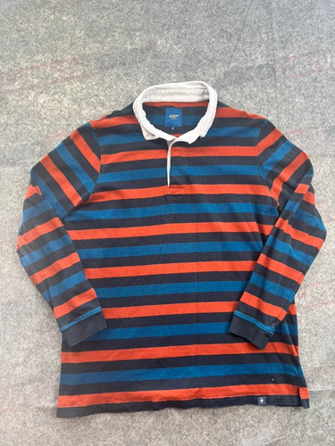 Cotton traders striped rugby - cotton,
