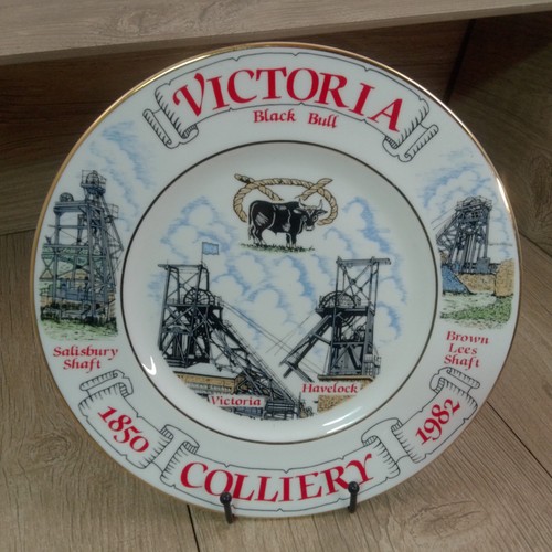 Mining plate victoria colliery - mining,