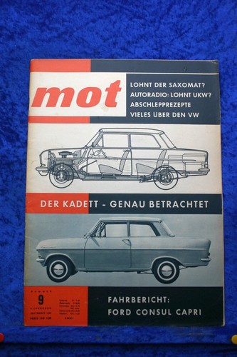 Mot glass 1004 ford - mot, 9/62