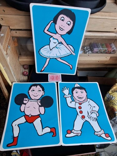 Vintage jumbo magic cards trio - vintage,