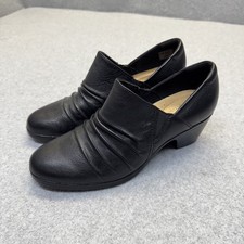 Clarks Shoes Women’s Size 10 Emily 2 Cove 26175029 Black Leather 2in Heel New