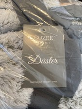 Cozee home Duster, Pale Grey