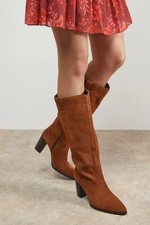 Oasis Tan Knee High Boots