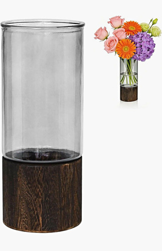 Clear glass cylinder - glass, flower