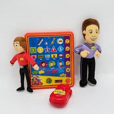 The Wiggles Electronic Tablet, Flip Phone & Simon Lachy Plush Toys Bundle