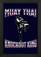 Muay Thai Boxing Framed Wall