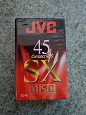 JVC 45 Compact VHS Tape SX VHS-C PAL / SECAM  45 / 90 min EC-45 SX - NEW