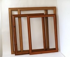 Job Lot Vintage Large Pine Wood Picture Frames X 4 Largest 26” X 23”