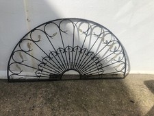 Antique Decorative Georgian Victorian Wrought Iron Railing Panel Fence Wall