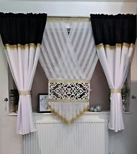 Net panel with curtains living