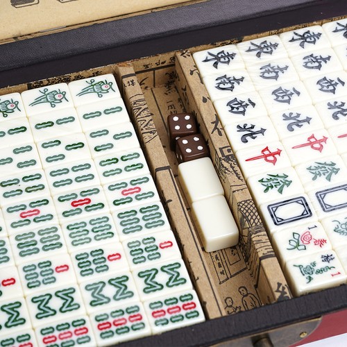 Mahjong rare 144 tiles - mahjong,