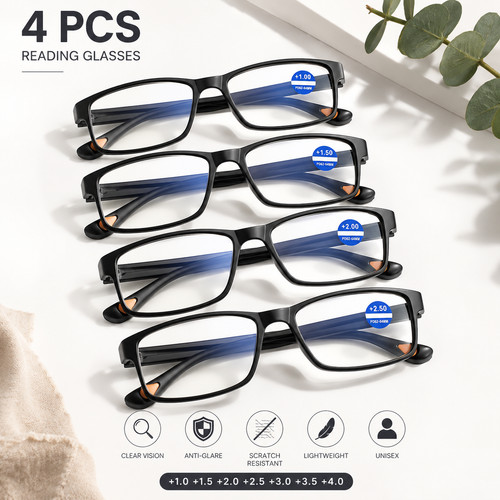 4pcs women reading glasses - 4pcs, women's