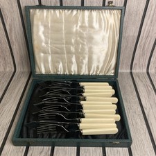 Vintage 12pc Faux Bone Handle