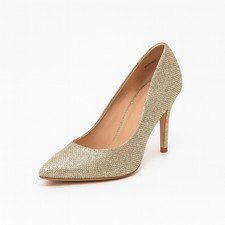 NEW LOOK New Women's High Heel Party Sandals Gold Shoes UK4 EU37