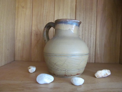 Studio pottery ceramic pitcher - ceramic,