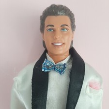 1990 Alan / Ken molded hair wearing genuine Barbie fashions white tuxedo