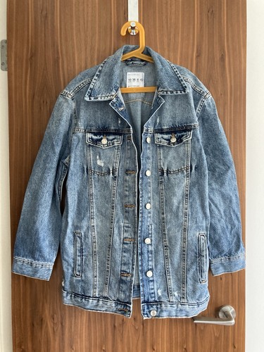 Preloved denim jacket - denim,