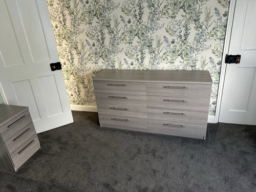 Grey bedroom furniture set - grey,