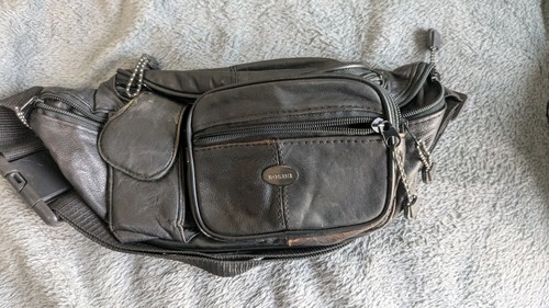 Vintage leather bosini - leather, fanny