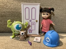 Disney Store Animators Collection Pixar Boo Monsters Inc Mini Doll Playset Rare