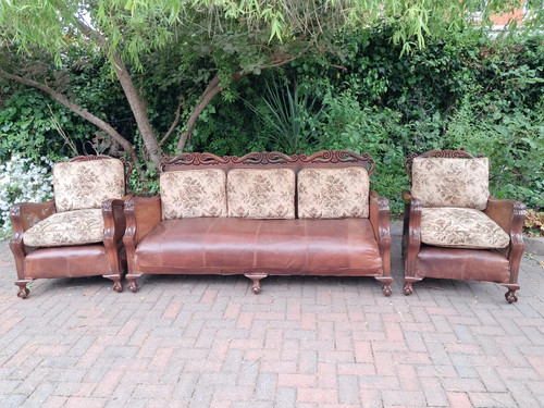 Antique bergere sofa - bergere, sofa+2