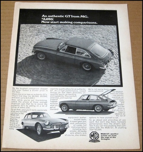 1967 mgb print ad - mgb,
