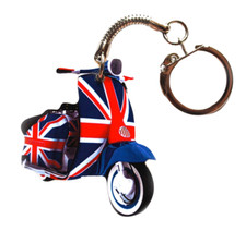 Union Jack Scooter Keyring -