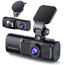 TOGUARD Front and Inside Dual Lens Dash Cam FHD 1080P Car Camera Night Vision