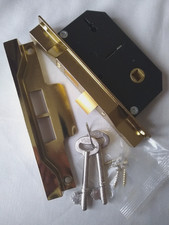 Union 2 Lever Rebated Sashlock 2.5" (67mm), 2 keys, Brass, J2242, french windows