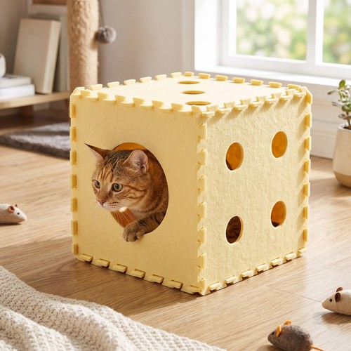 Cat scratcher cube nest - scratcher,