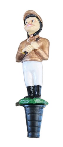 Novelty jockey figurine wine