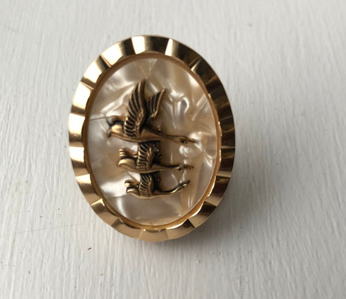 Vintage scarf ring - vintage,