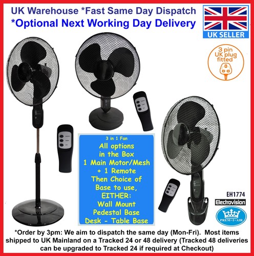 Wall fan quiet operation - 16",