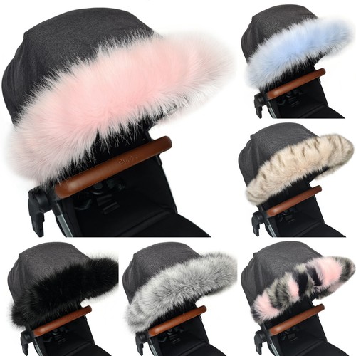 Luxury faux furs - pram, hood