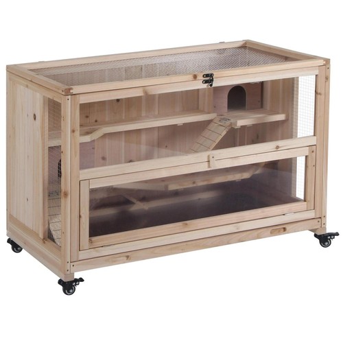 Pawhut wooden hamster - pawhut,
