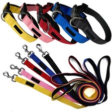 Dog Lead Collar Neoprene Padded Waterproof Comfort Leash 4ft and 6ft