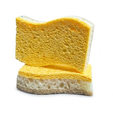 6pcs natural kitchen sponges - natural,