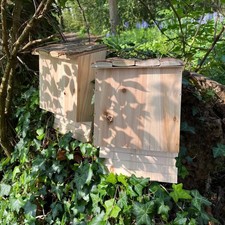 Large wooden bat nesting - wooden,