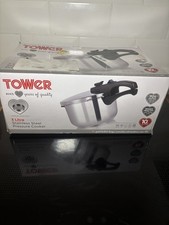 Tower T80245 Stainless Steel Pressure Cooker with Steamer Basket, 3 Litre New