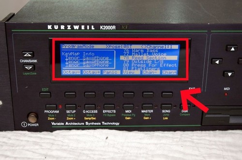 New lcd for kurzweil k2000 - for,