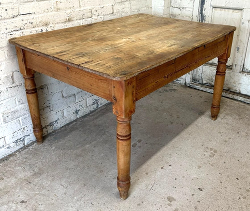 Antique victorian pine scrub - victorian,
