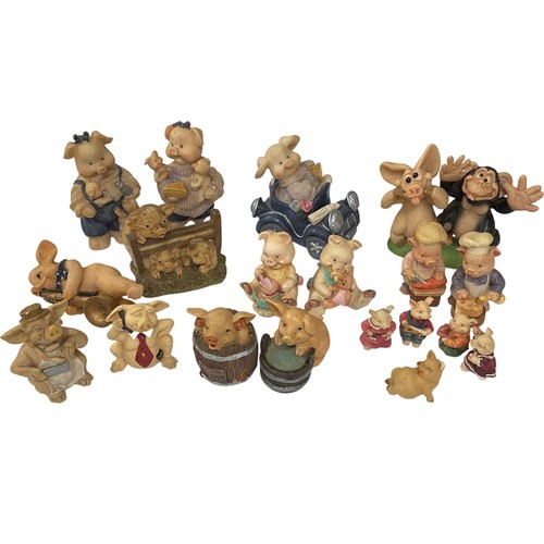 Humorous pig figurine - pig,