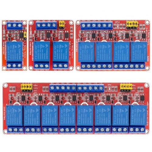 12v relay modules 4 - modules, 1-2-4-8