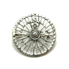 Sterling Silver Brooch Compass